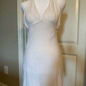 American Threads Ivory Halter Dress